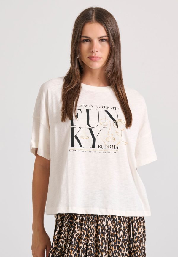 Loose fit t-shirt with graphic frame print - Image 2