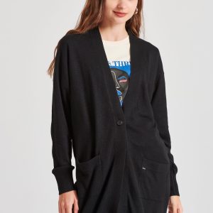 Cashmere blend knitted cardigan