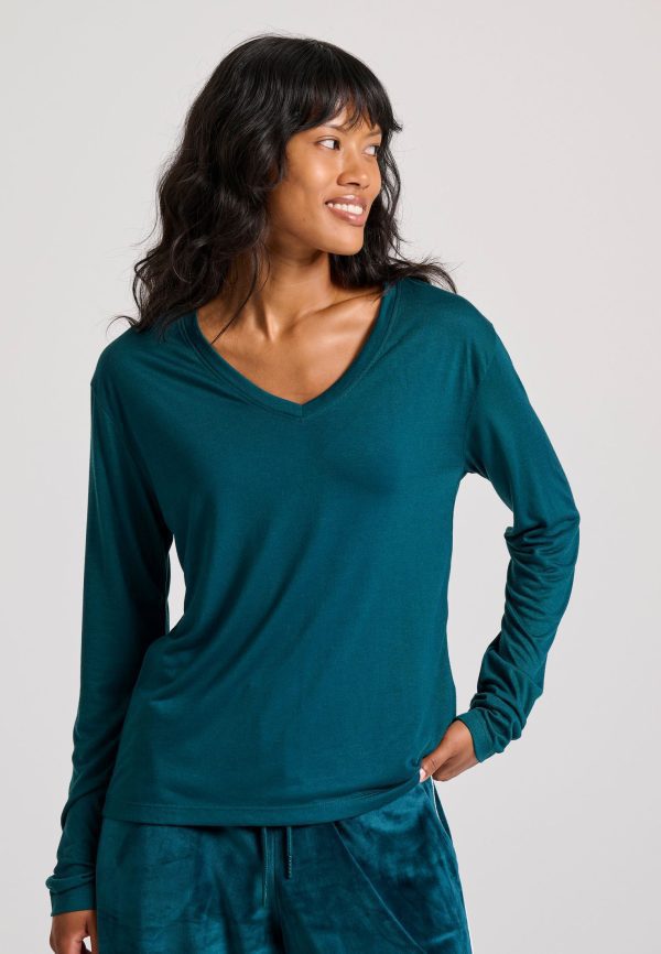 V-neck long sleeve blouse - Image 4