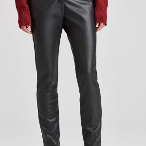 Eco leather slim fit chino pants (PU)