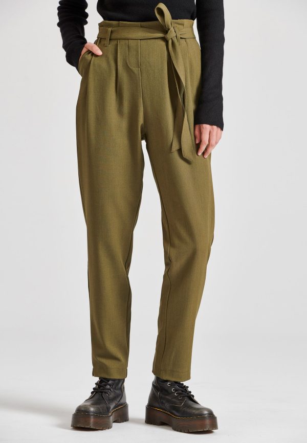 Women's casual pants with pleats - Image 2