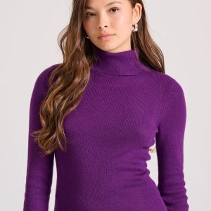 Cashmere blend turtle neck pullover