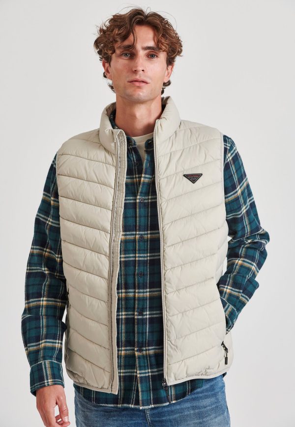 Men's vest quilted jacket