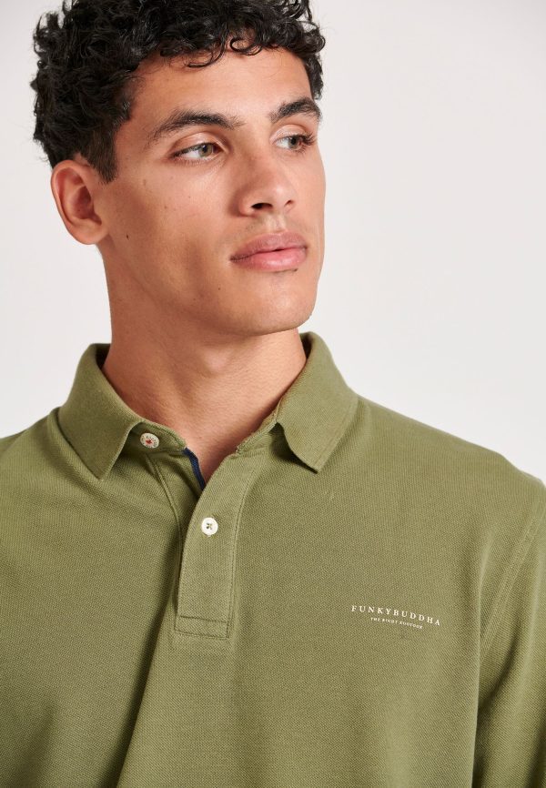 Longsleeve pique cotton polo shirt - Image 3