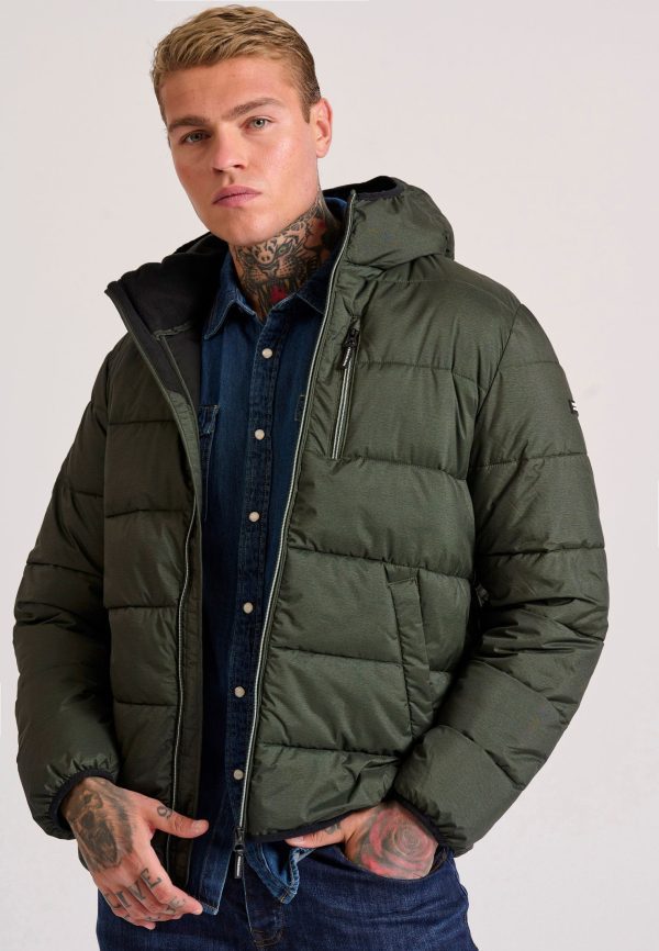Men's hooded puffer jacket - Image 2