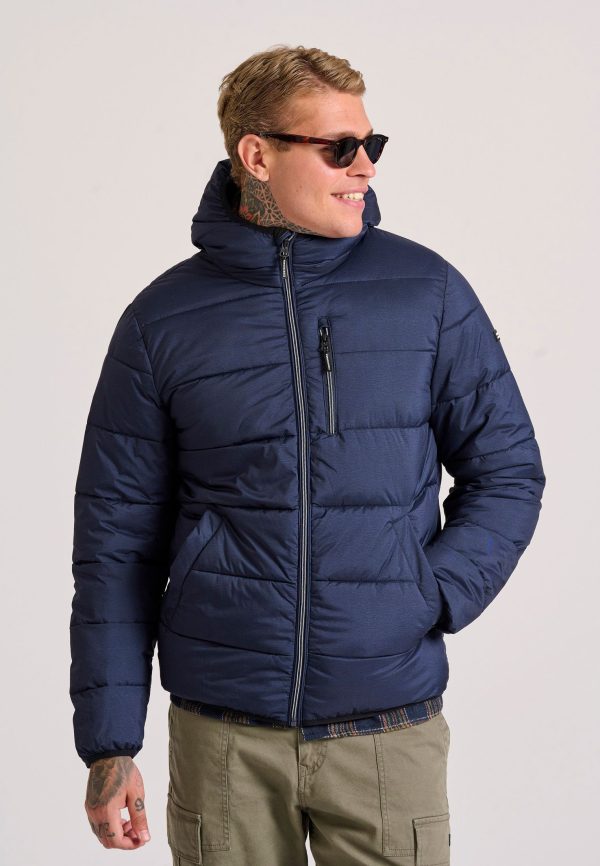 Men's hooded puffer jacket