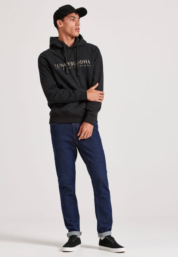 Overhead hoodie with Funky Buddha embroidery on the chest