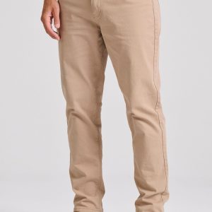 Loose tapered fit casual pants in jacquard pattern