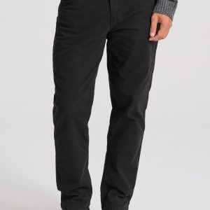 Loose tapered fit casual pants in jacquard pattern