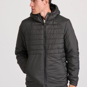 Quilted traveller jacket with hood