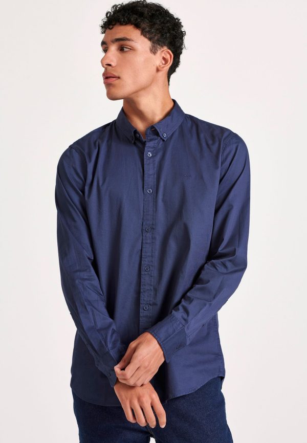 Men's garment dyed twill shirt