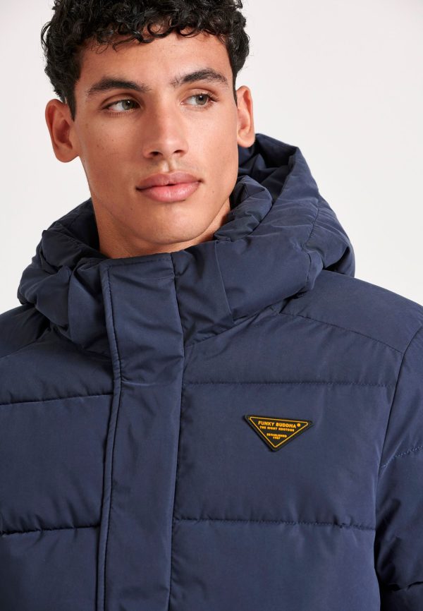 Men's puffer jacket with detachable hood - Image 2