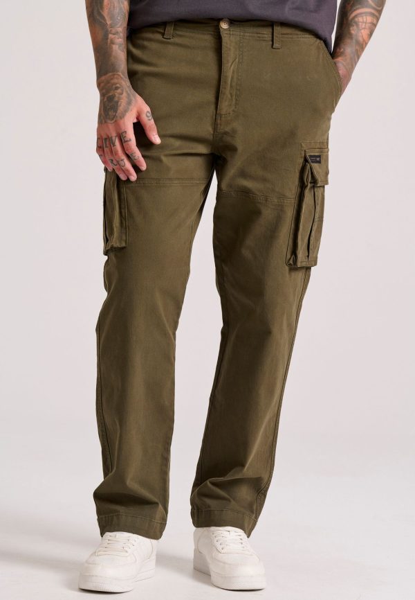 Loose fit cargo pants in jacquard weave - Image 2