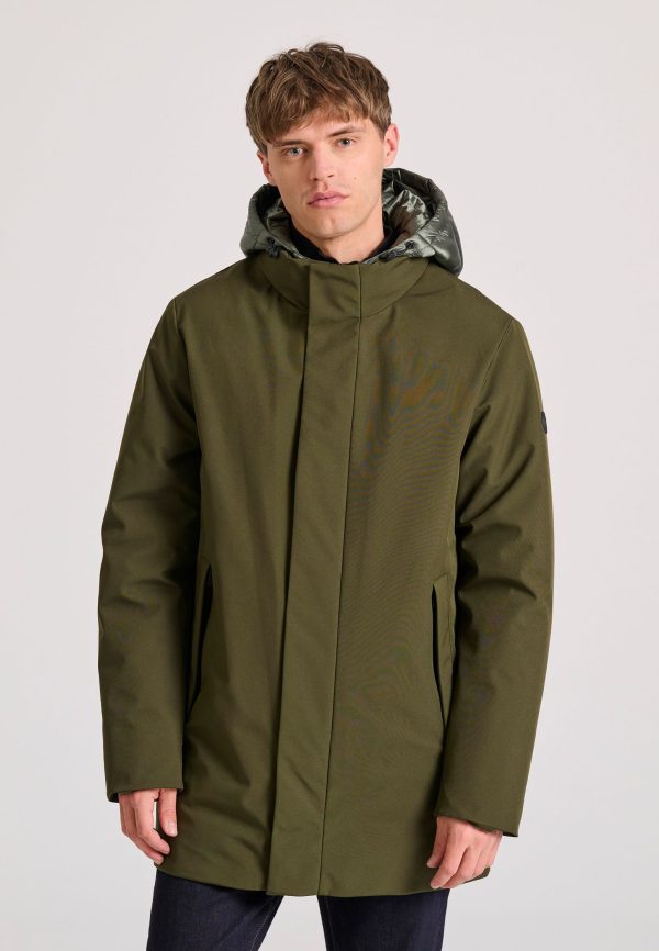 Men's parka with detachable hood - Image 2
