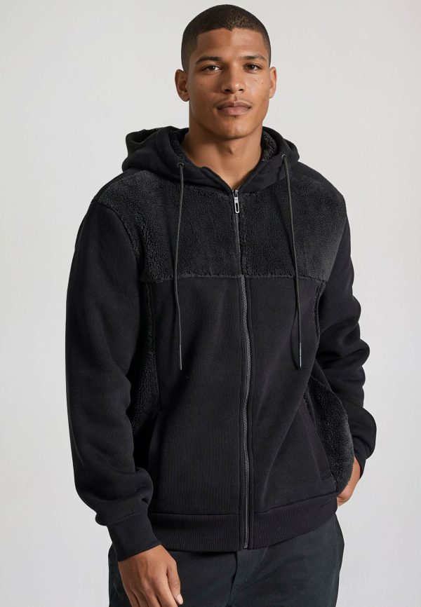 Oversized zip-up hoodie with inner lining - Image 2