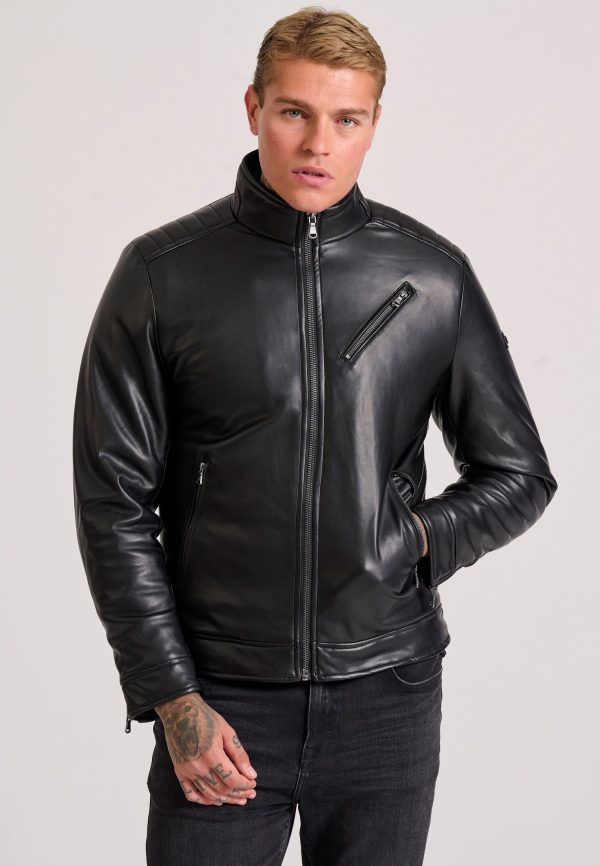 Eco leather (PU) biker jacket