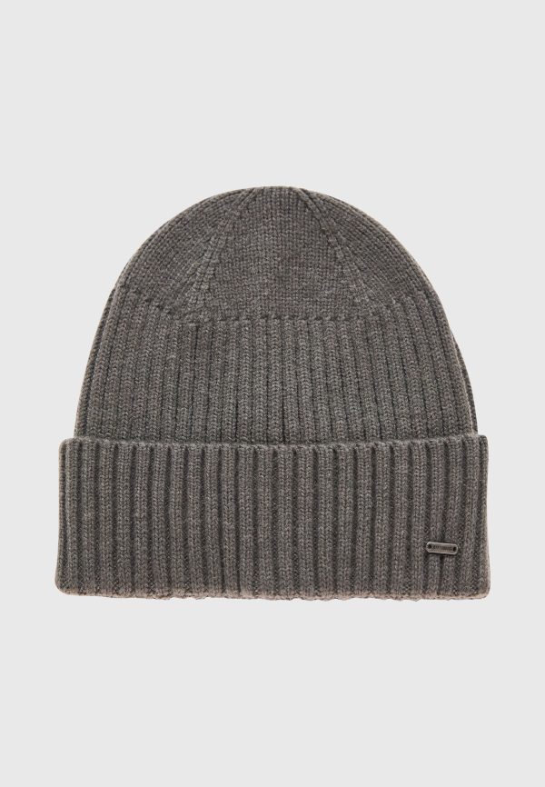Men's wool blend beanie