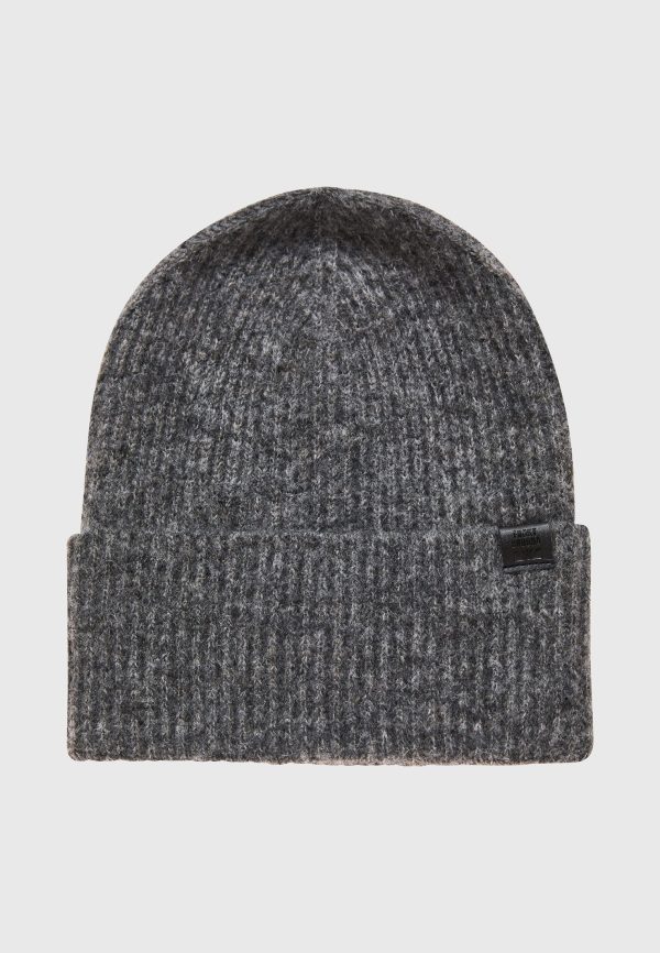 Men's beanie in melange knit - Image 2