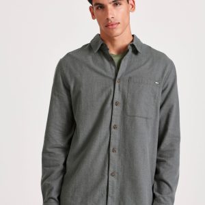 Relaxed fit flannel shirt with pattern