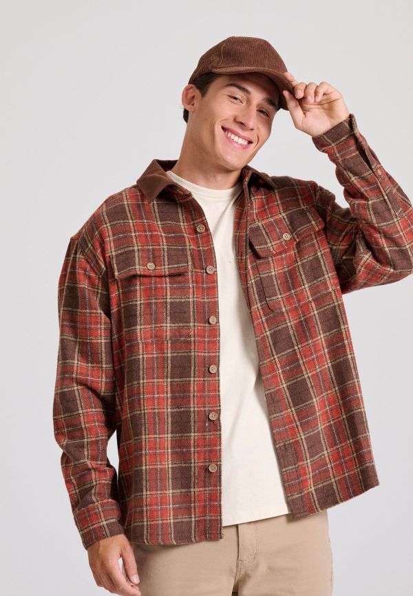 Overshirt flannel plaid shirt - Image 2
