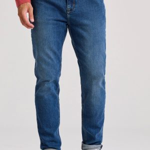 Men's tapered fit jeans with washed effects - LTB x Funky Buddha