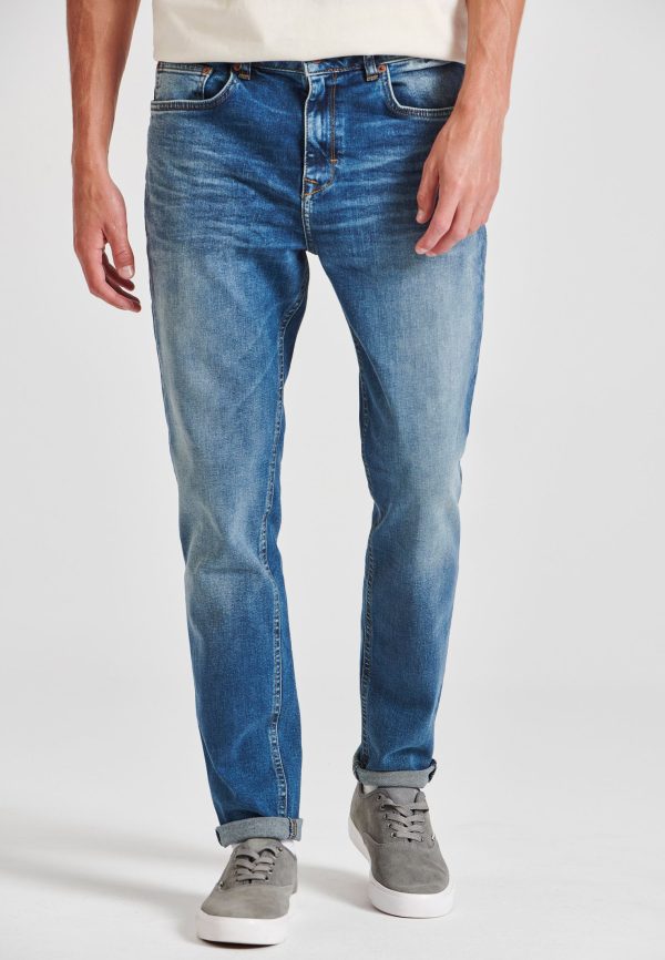Tapered fit jeans with washed effects - LTB x Funky Buddha