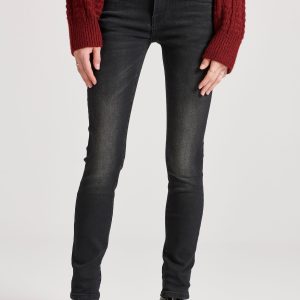 Wome's skinny fit high rise jeans