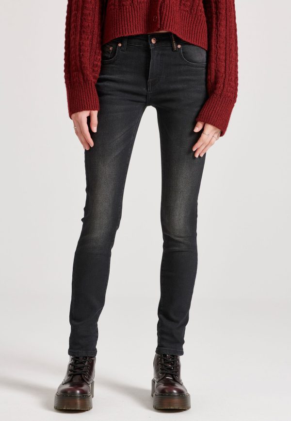 Wome's skinny fit high rise jeans