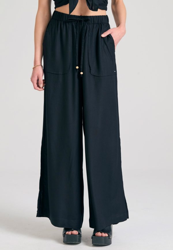 Loose fit viscose pants - Image 3