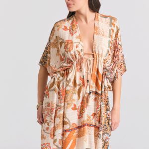 Women's floral printed kimono