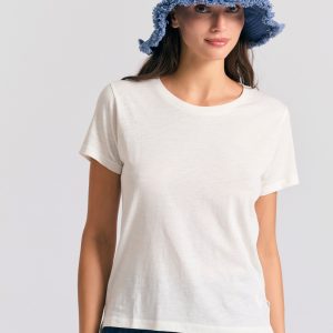 Crew neck women's plain t-shirt - The essentials