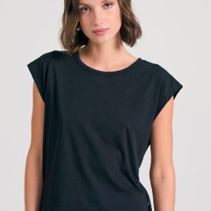 Women's t-shirt with open back