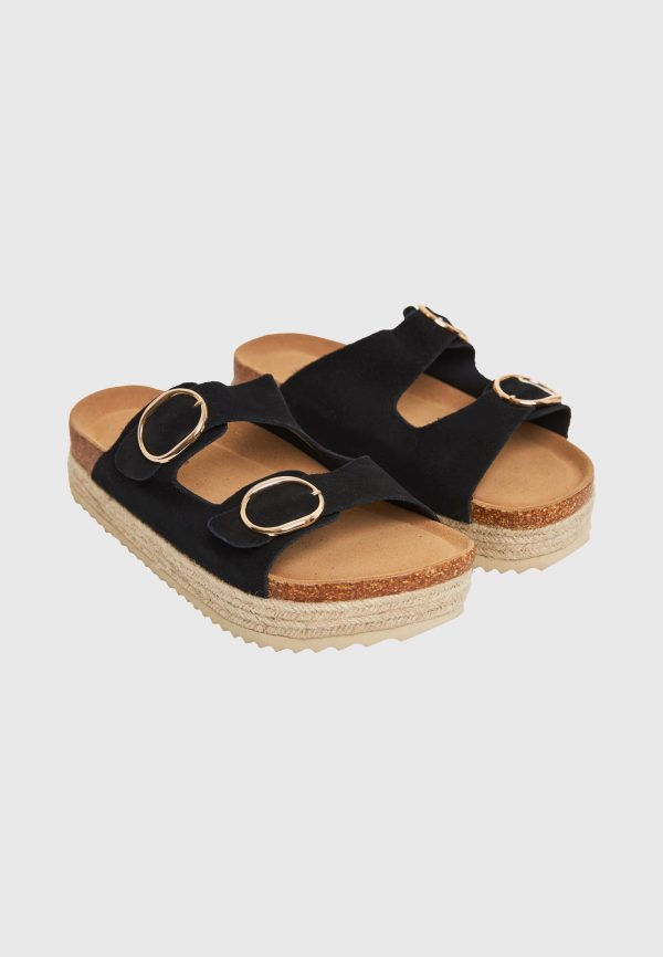 Women's suede sandals