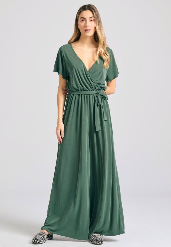 Wrap jumpsuit with belt - Image 3
