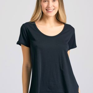 Crew neck women's plain t-shirt - The essentials