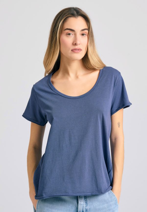 Crew neck women's plain t-shirt - The essentials