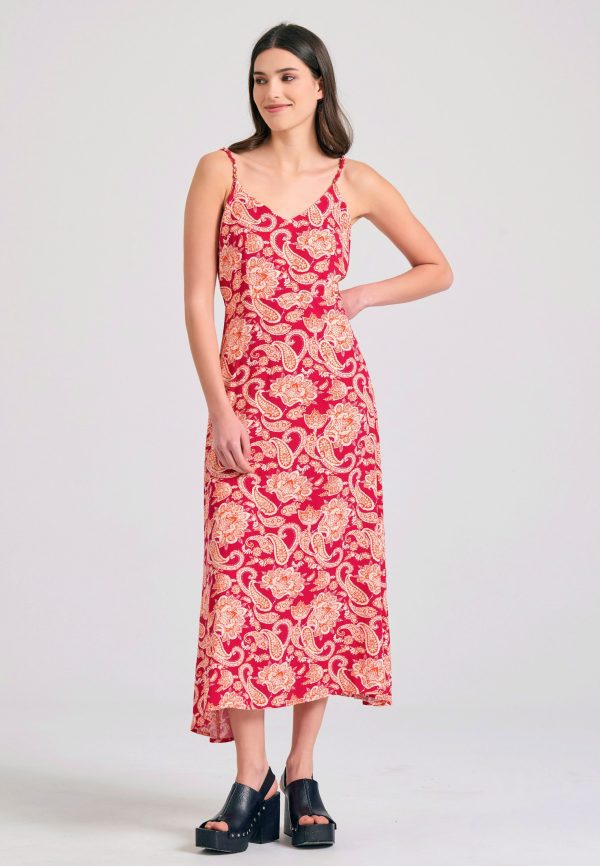 All over printed viscose midi dress - Image 2