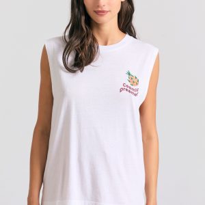 Women's t-shirt with graphic frame print on the back
