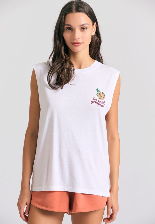 Women's t-shirt with graphic frame print on the back