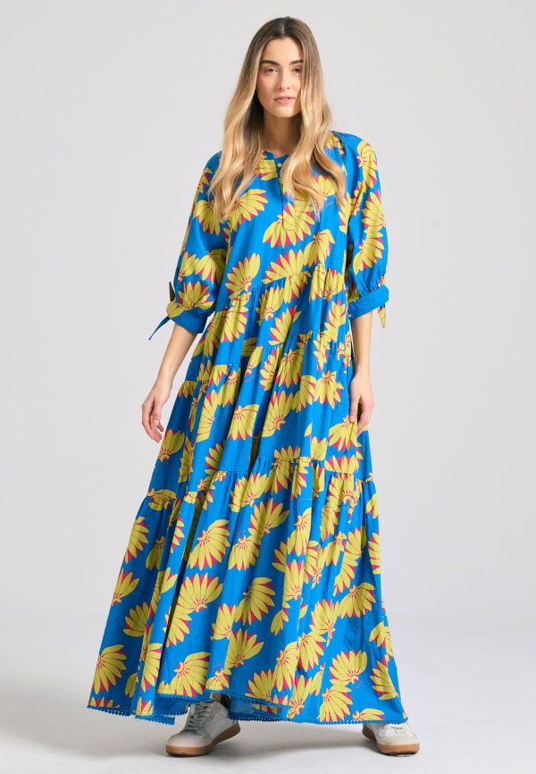 Loose fit midi dress with exotic print - Image 2