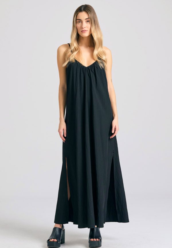 Maxi dress with waist belt - Image 2