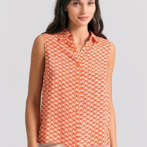 Γυναικείο πουκάμισο με all over τύπωμα