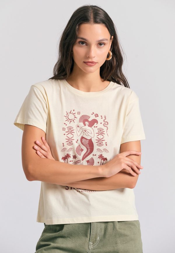 Women's t-shirt with exotic print - Image 2