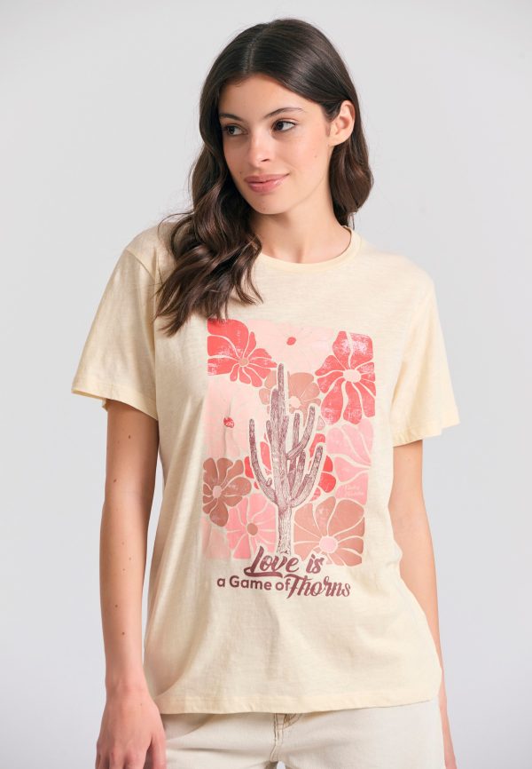 Loose fit t-shirt with vintage print