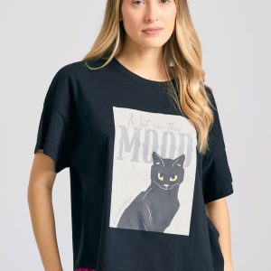 Loose fit t-shirt with photographic print
