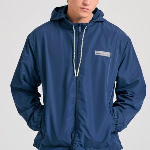 Comfort fit lightweight jacket with detachable hood