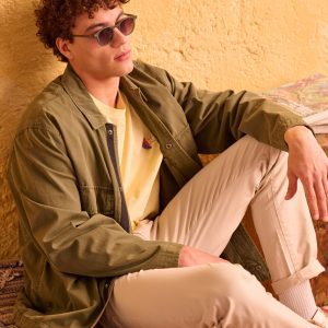 Men's garment dyed lightweight jacket