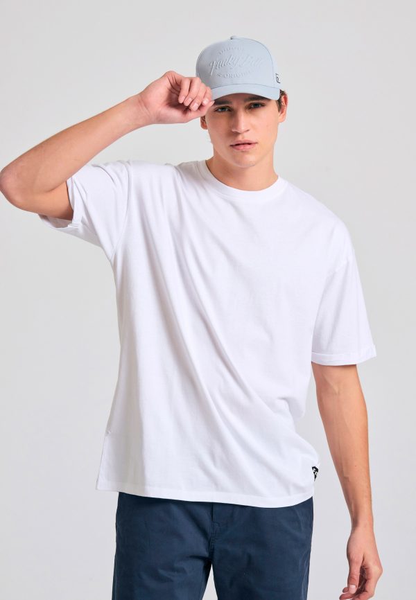 Oversized t-shirt with folded sleeve - Image 4