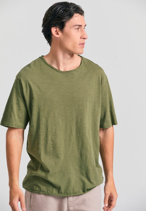 Relaxed fit t-shirt with raw edges - Image 8