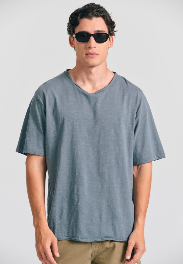 Relaxed fit t-shirt with raw edges - Image 9
